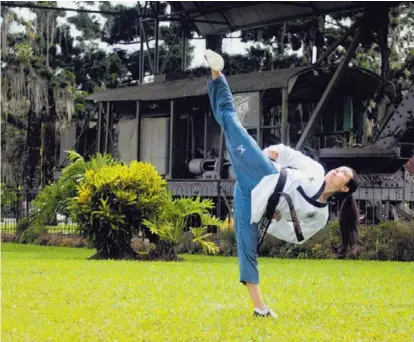  ?? HUGO QUESADA PARA LN ?? María A. Guillén es la carta de Costa Rica para conseguir una medalla en el poomsae.