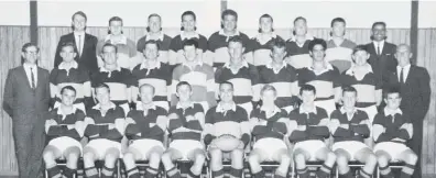  ?? Photo / Supplied New ?? Bill Birtwistle (middle — second from left) with the 1967 Te Awamutu Rugby Sub-Union senior rep team.