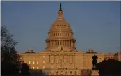  ?? ALEX BRANDON — THE ASSOCIATED PRESS ?? The American flag at the U.S. Capitol flies at half-staff in honor of Capitol Police officer William Evans who was killed after a man rammed a car into two officers at a barricade outside the U.S. Capitol in Washington, Friday.