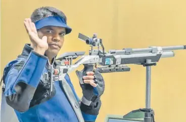 ?? PTI ?? ▪ Deepak Kumar, 30, works at the Indian Air Force and is based at Hindon near Ghaziabad. He won silver in 10m rifle.