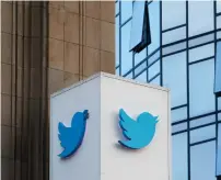  ?? AP ?? Twitter will be enforcing stricter policies on violent and abusive content such as hateful images or symbols, including those attached to user profiles, the company announced on Monday. —