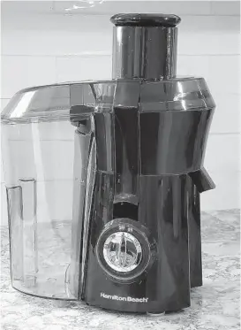  ?? CNET PHOTOS ?? The best overall juicer is the Hamilton Beach Big Mouth.
BEST JUICER RUNNER-UP