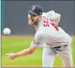  ?? Tony Dejak The Associated Press ?? Red Sox pitcher Chris Sale delivers in the first inning against the Indians on Tuesday in Cleveland.