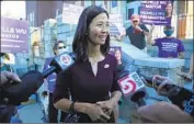  ?? Stew Milne Associated Press ?? MICHELLE WU is the first Asian American woman on Boston’s City Council. She was elected in 2013.