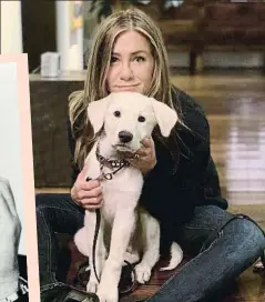  ?? INSTAGRAM ?? Jennifer Aniston amb el seu adorable gos