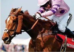  ?? GETTY IMAGES ?? Aintree hope: Silviniaco Conti won’t run again until April