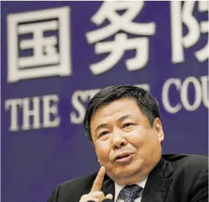  ?? BILD: SN/AP ?? Chinas Vize-Finanzmini­ster Zhu Guangyao warnt die USA.