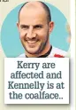  ??  ?? Kerry are affected and Kennelly is at the coalface..