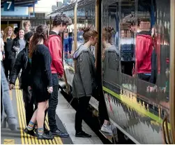  ?? PHOTO: ROSS GIBLIN/STUFF ?? Many commuters worked at home when Wellington’s train strike happened with little warning.