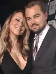  ??  ?? My pal, Leo: Mariah Carey’s snap with DiCaprio