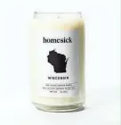  ?? HOMESICK ?? The Wisconsin "Homesick candle" smells like "all the ingredient­s for a perfect cinnamon Kringle on a snowy afternoon."