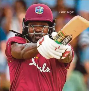  ??  ?? Chris Gayle