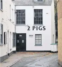  ??  ?? 2 Pigs in Cheltenham