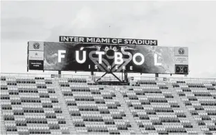  ??  ?? The matchup between the U.S. and El Salvador will be the first internatio­nal friendly at Inter Miami CF Stadium.