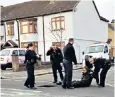  ??  ?? Police used crowbars to free the man from the sewer after passers-by heard his cries