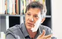  ?? WERTHER SANTANA/ESTADÃO - 16/1/2018 ?? Ex-prefeito. Haddad discute acordo envolvendo partidos