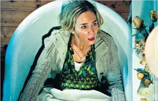  ??  ?? Sound off: Emily Blunt in a scene from A Quiet Place