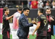  ?? HYOSUB SHIN/HYOSUB.SHIN@AJC.COM ?? Gonzalo Pineda replaced Heinze and immediatel­y began to try to connect with everyone at the club by holding Zoom meetings. He also reached out to the players.