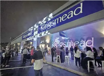  ?? ?? Kingsmead Value Centre opening night