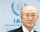  ??  ?? Yukiya Amano stand seit 2009 an der Spitze der IAEA.