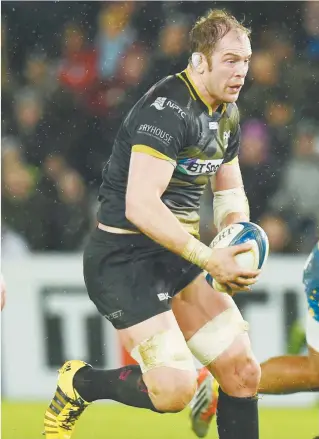  ?? PICTURE: Getty Images ?? One club man: Alun-Wyn Jones is close to 400 games for Ospreys