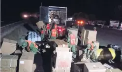  ?? ?? Militares aseguraron un cargamento de fentanilo en Ahome, Sinaloa.