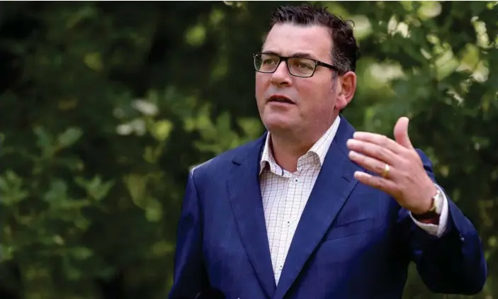  ?? Photograph: Asanka Ratnayake/Getty Images ?? Victorian premier Daniel Andrews has announced thousands of Victorians will be allowed to return from Sydney.