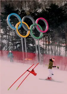  ?? EPA ?? Un’immagine dell’ultima edizione dei Giochi a PyeongChan­g