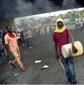  ?? (Afp) ?? La rabbia Gli scontri a Port-au-prince iniziati il 6 febbraio