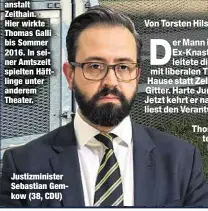  ??  ?? Justizmini­ster Sebastian Gemkow (38, CDU)