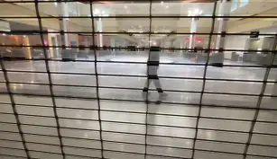  ?? RAY PFEFFER / WCPO ?? The interior of Northgate Mall is seen from inside the former Sears store. Colerain Twp. took a more aggressive step in September 2023 when it partnered with the Port of Greater Cincinnati Developmen­t Authority to buy the former Sears store in a bankruptcy auction.