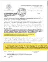  ??  ?? Memorándum. En respuesta a una solicitud de informació­n efectuada por este diario, el INE respondió que no cuenta con registros de un acuerdo con la red social y se limitó a referir a un convenio previo.