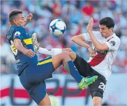  ??  ?? Boca y River se disputan el dominio del fútbol