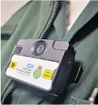  ??  ?? NEAS paramedic wears a body-cam