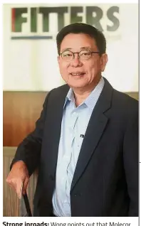  ??  ?? Strong inroads: Wong points out that Molecor SEA has made strong inroads in Malaysia since its introducti­on four years ago.