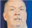  ?? TIMES COLONIST PHOTOS ?? Premier John Horgan: An electoral system that ensures every vote matters is critical.