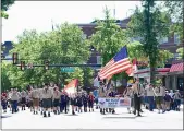  ?? MEDIANEWS GROUP FILE PHOTO ?? Area Cub Scouts and Boy Scouts marched in last year’s Memorial Day Parade in Pottstown. This year’s parade has been canceled due to the pandemic.