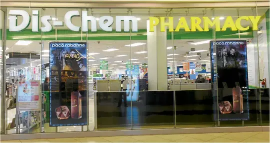  ??  ?? Dis-Chem … this is an extremely well-run business and year-on-year headline earnings growth was 6.1% Picture: FREDDY MAVUNDA