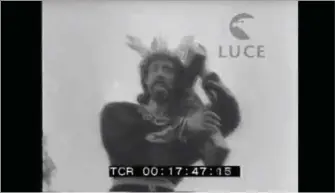  ??  ?? Primer plano del Nazareno de Écija, un año antes de que lo remodelara Francisco Buiza.