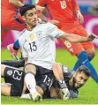  ?? FOTO: DPA ?? Vielseitig­keit könnte Lars Stindl (Mitte) zur WM verhelfen.