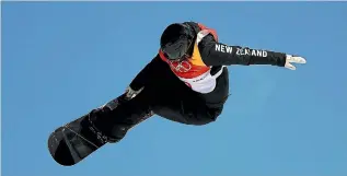  ?? PHOTO: GETTY IMAGES ?? A score of 92.00 for her second run saw Zoi Sadowski-Synnott briefly lead the way in Pyeongchan­g.