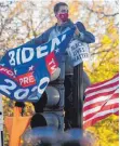  ?? FOTO: OLIVIER DOULIERY/AFP ?? Anhänger von Joe Biden feierten in Washington DC.