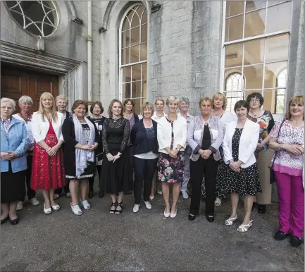  ??  ?? Class of 1977 celebratin­g their 40 year school reunion at the Ursuline College last Saturday week with Sr. Dorothy ( far left).