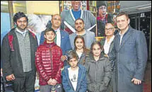  ?? HT PHOTO ?? Toronto District School Board trustee Parthi Kandavel (third from left) with other board members and children.