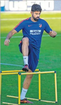  ??  ?? A TOPE. Diego Costa se ha estado entrenando bien.