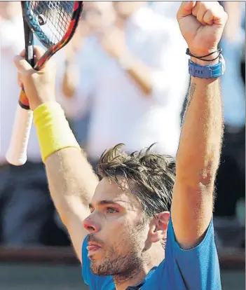  ?? FOTO: AP ?? Stan Wawrinka, el campeón de 2015. Ha ganando las tres finales disputadas de Grand Slam antes de ésta