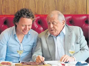  ??  ?? STAR ATTRACTION: Legendary chef Albert Roux, pictured with Tom Kitchin.