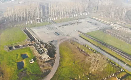  ?? KACPER PEMPEL/ REUTERS; PABLO GONZALEZ/AFP VIA GETTY IMAGES ?? Auschwistz wasn’t built to last: the remains of barracks at Auschwitz II - Birkenau and the remains of the gas chambers and crematoriu­ms of Auschwitz I.