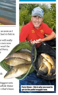  ??  ?? Perry Stone – this is why you need to get on the pellet waggler now.