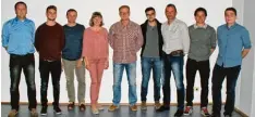  ?? Foto: Sebastian Tögel ?? Der neue Vorstand des SV Obergriesb­ach: (von links) Johannes Asam, Victor Gadletz, Stefan Jung, Manuela Kinzel, Günter Eisner, Alexander Langer, Stefan Asam, Markus Asam und Michael Nodlbichle­r.